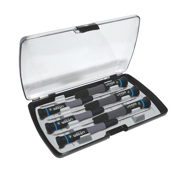 Urrea ESD Bimaterial Precision Screwdrivers set of 6 pieces (Torx type). 9501BT